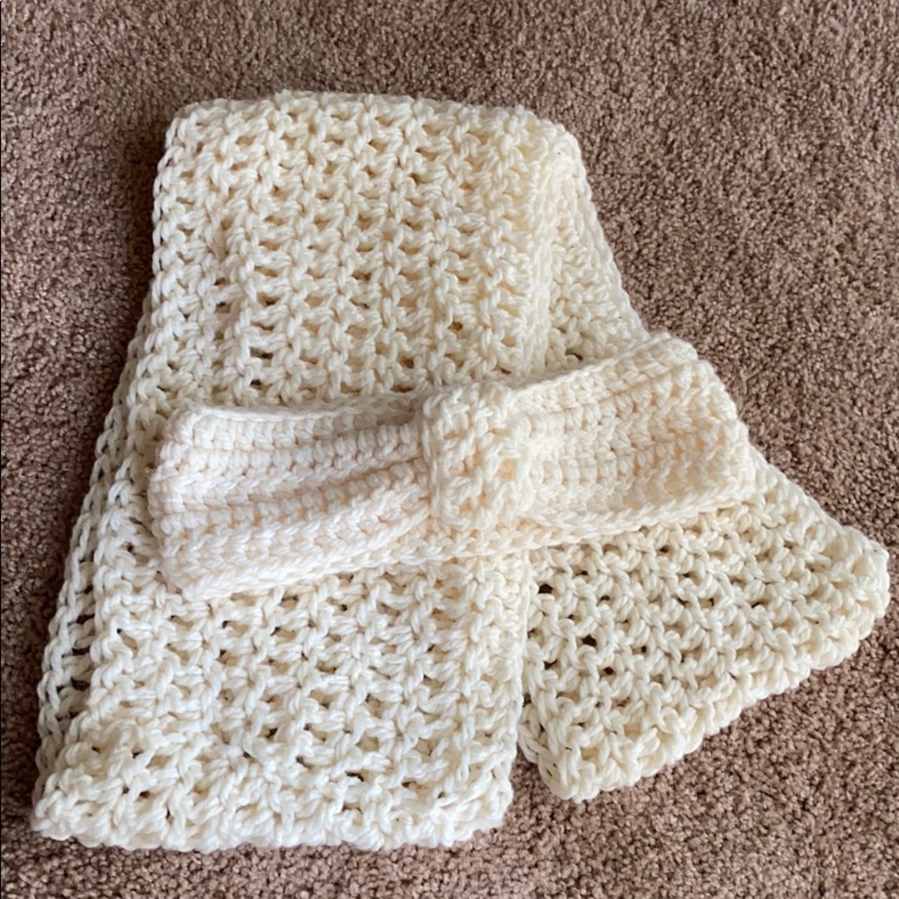 Knitted Scarf and Headband